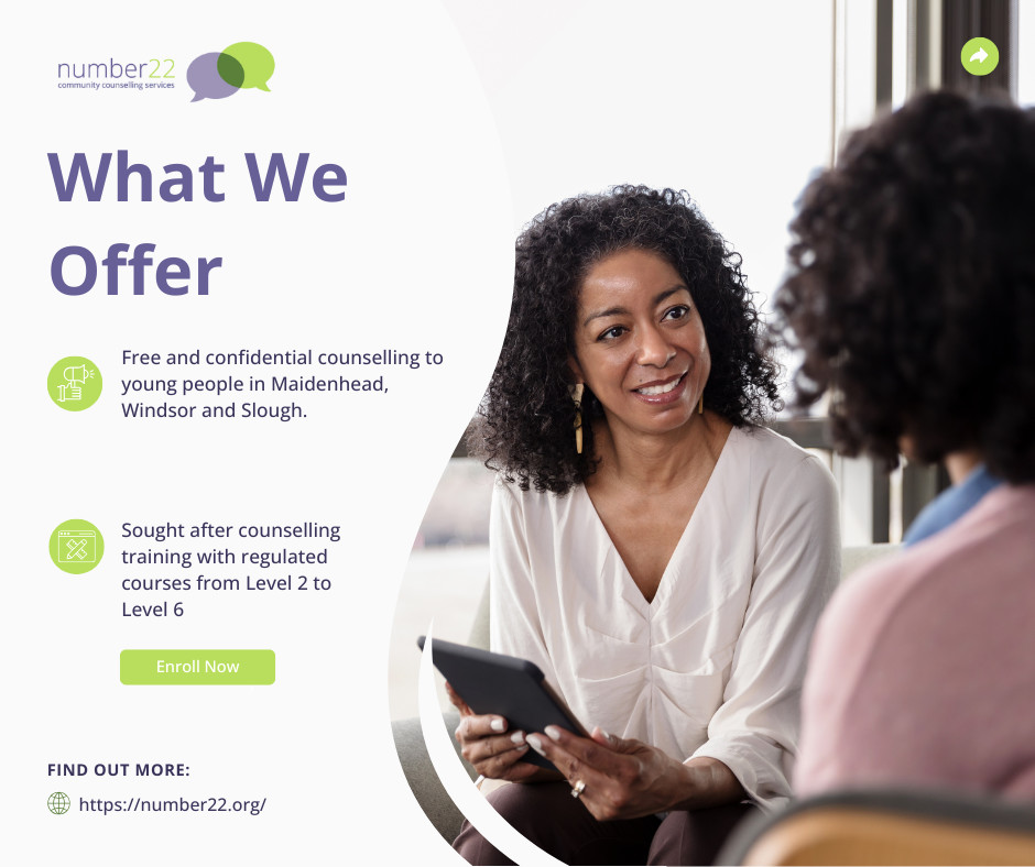 💛 Train to Support Children and Young People

Level 5 Counselling Course in Children and Young People

Whether you’re progressing your counselling journey or specialising your practice.

👉 Find out more at number22.org

#Level5Counselling #CounsellingTraining