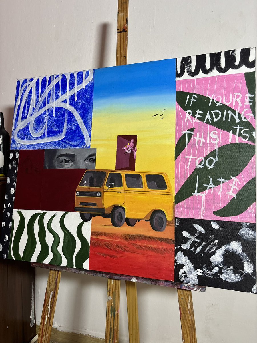 Made this painting for a client who is a Drake, Khalid and nature fan🤭