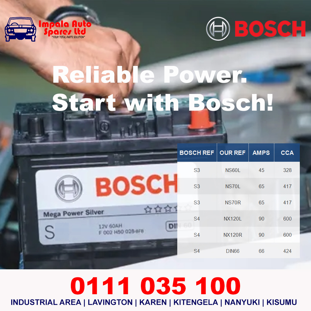 impalaauto1's tweet photo. 🔋 NEW IN STOCK: BOSCH BATTERIES 🔋
Power you can rely on—every start, every time.
Now available at Impala Auto Spares Ltd.
✔ Strong cranking power
✔ Built to last
✔ Trusted Bosch quality

📞 0111 035 100
 Reliable Power. Start with Bosch! https://t.co/E3ujXxwmYz