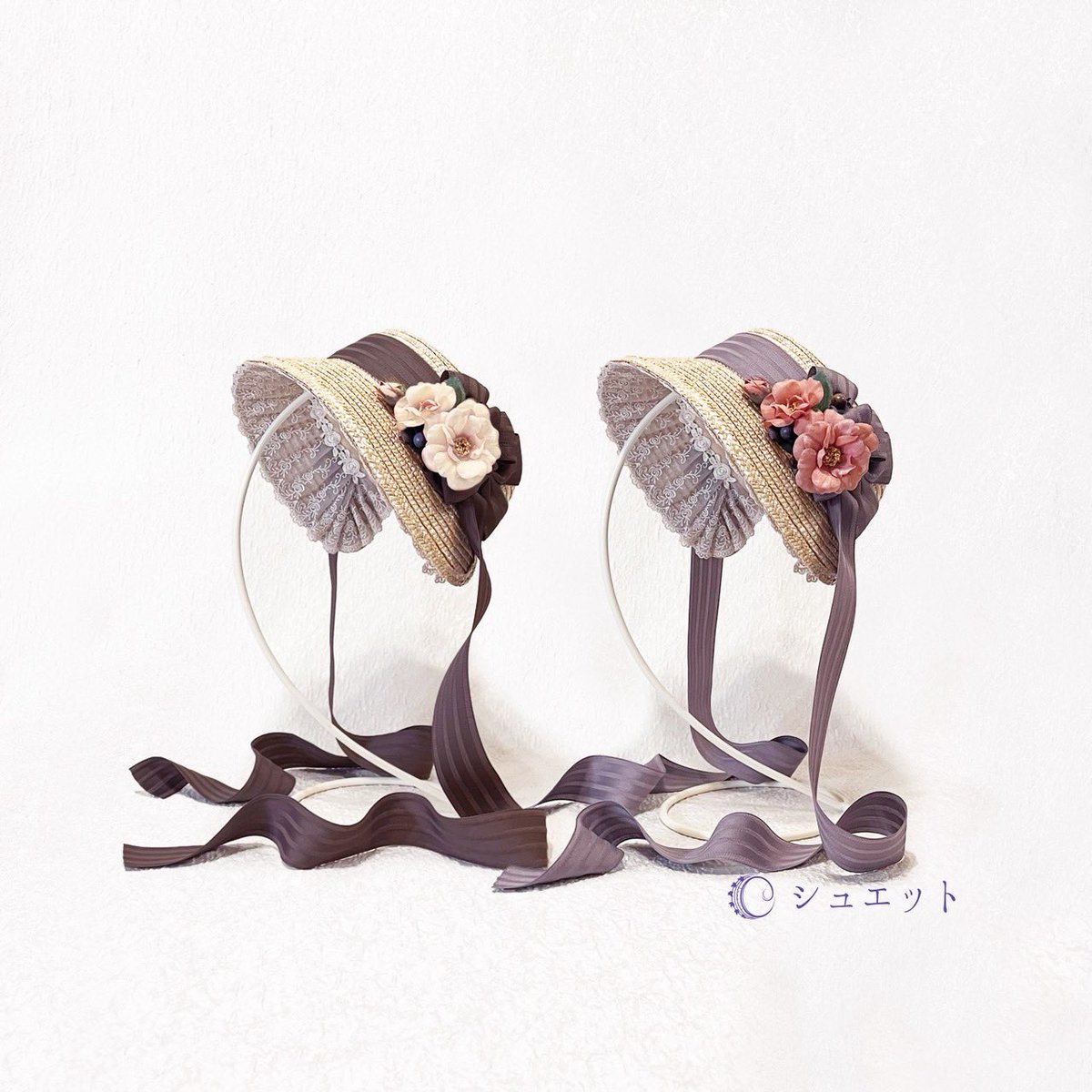 【最終価格】シュエット ハンドメイド 麦わら クラシカルロリータ 最終価格】シュエット ハンドメイド 麦わら クラシカルロリータ 最終