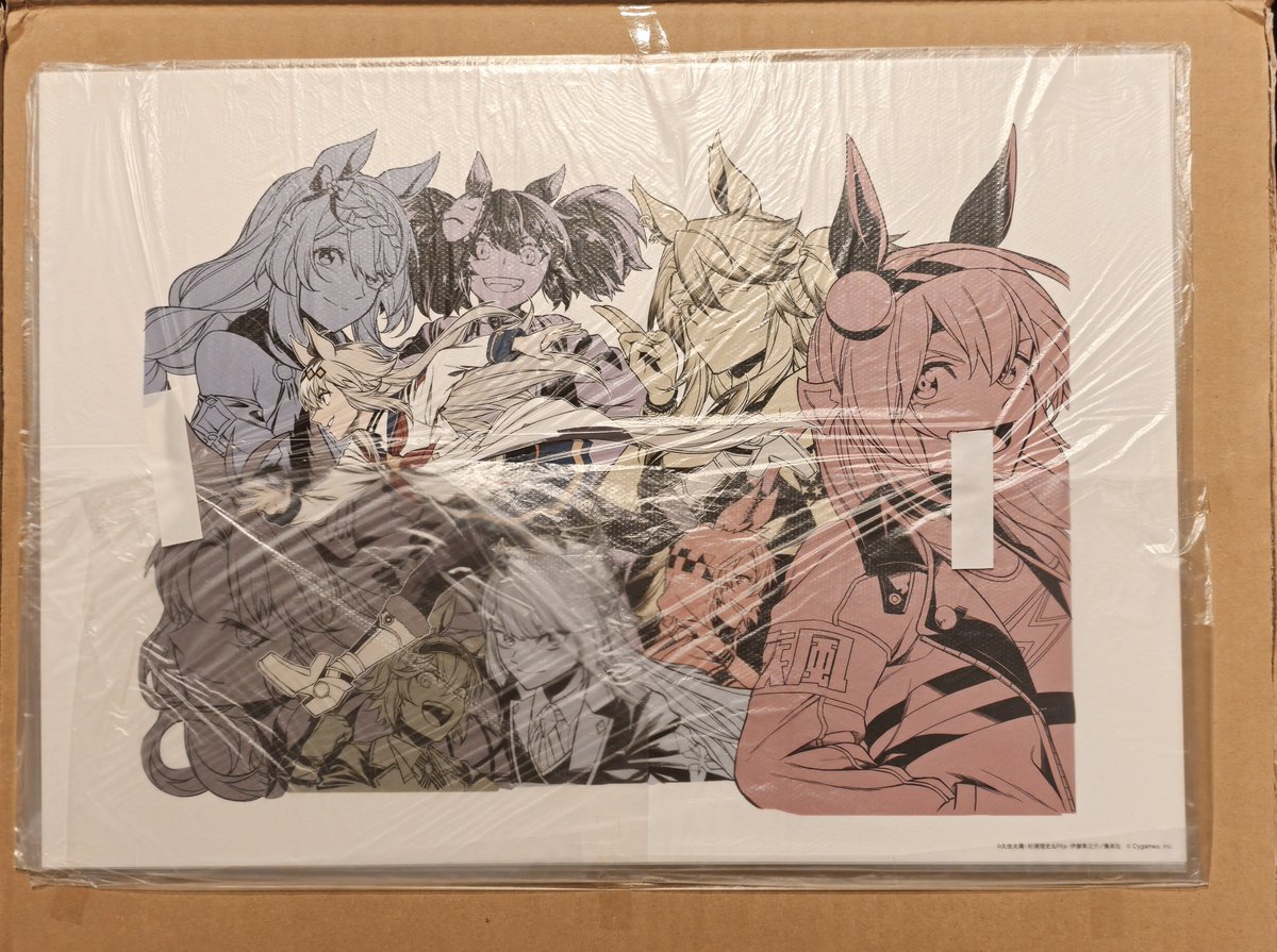 ウマ娘の新しいコレクション、ゲット！！🥳🥳 久住太陽先生の複製原画