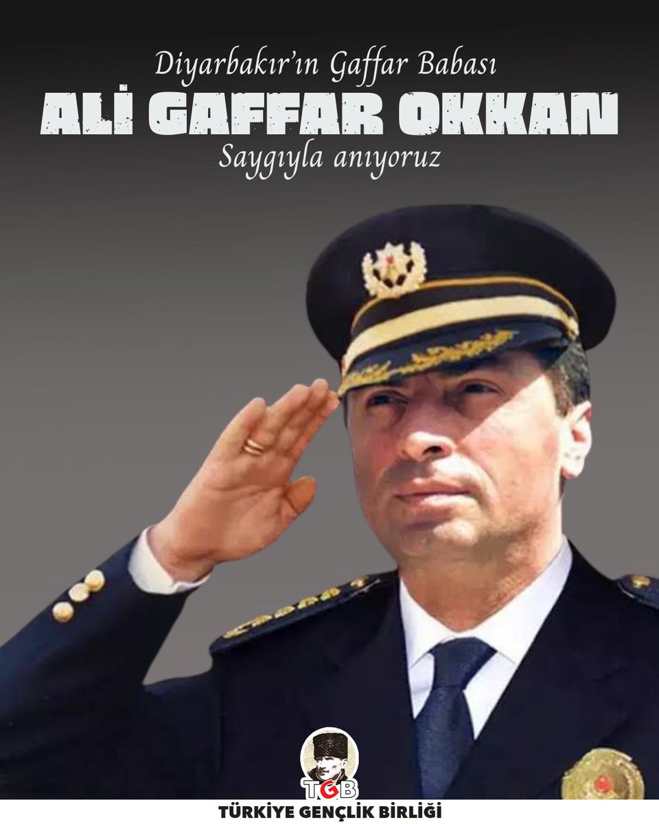 Terör örgütü PKK'ya karşı korkusuzca mücadele eden, Diyarbakır'ın Gaffar Babası, Şehit Emniyet Müdürümüz Gaffar Okkan'ı şehit edilişinin yıl dönümünde saygıyla anıyoruz.

Mücadelesi de adı da bu topraklarda yaşamaya devam edecek. 🇹🇷