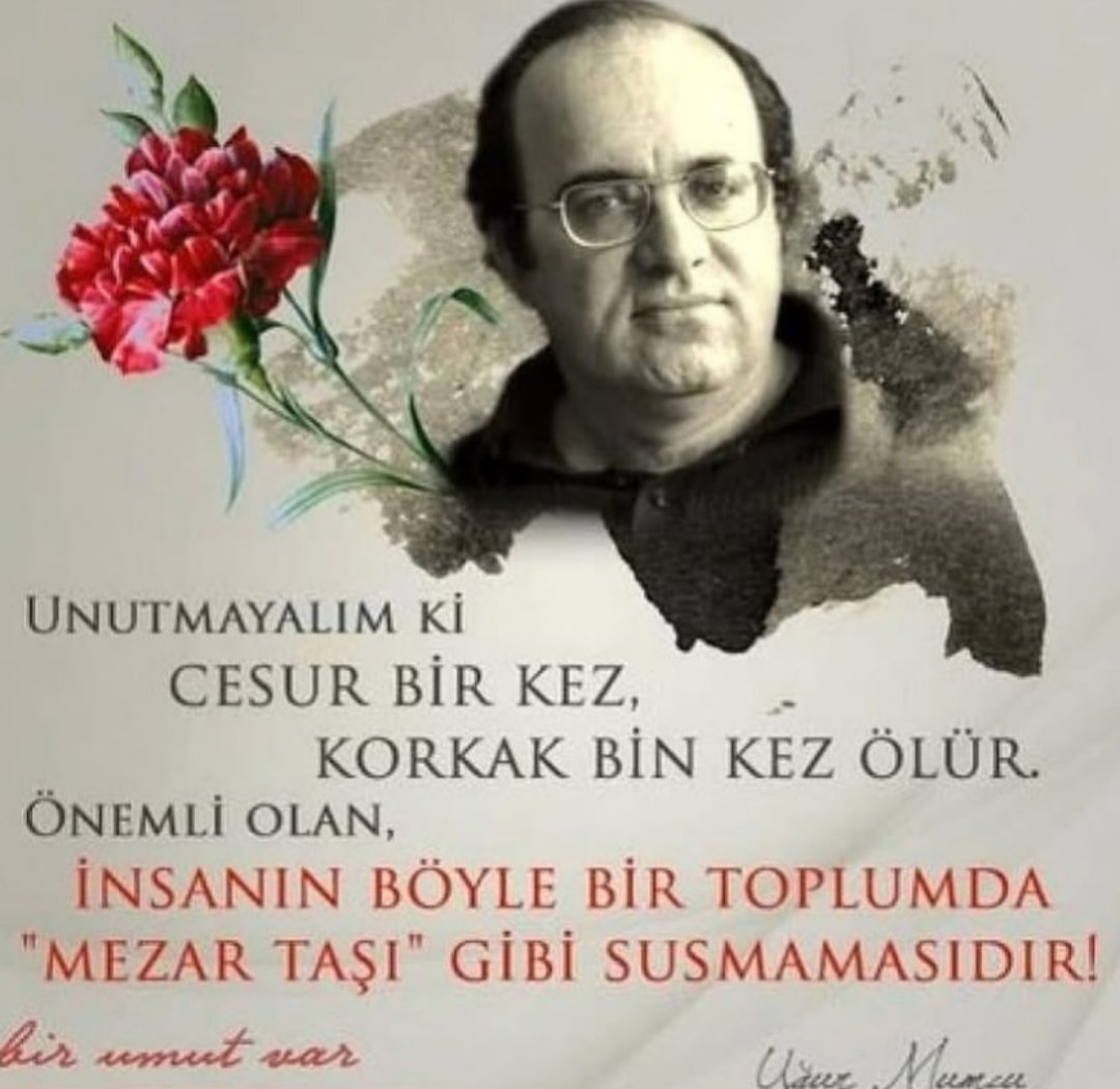 Saygıyla #UgurMumcu