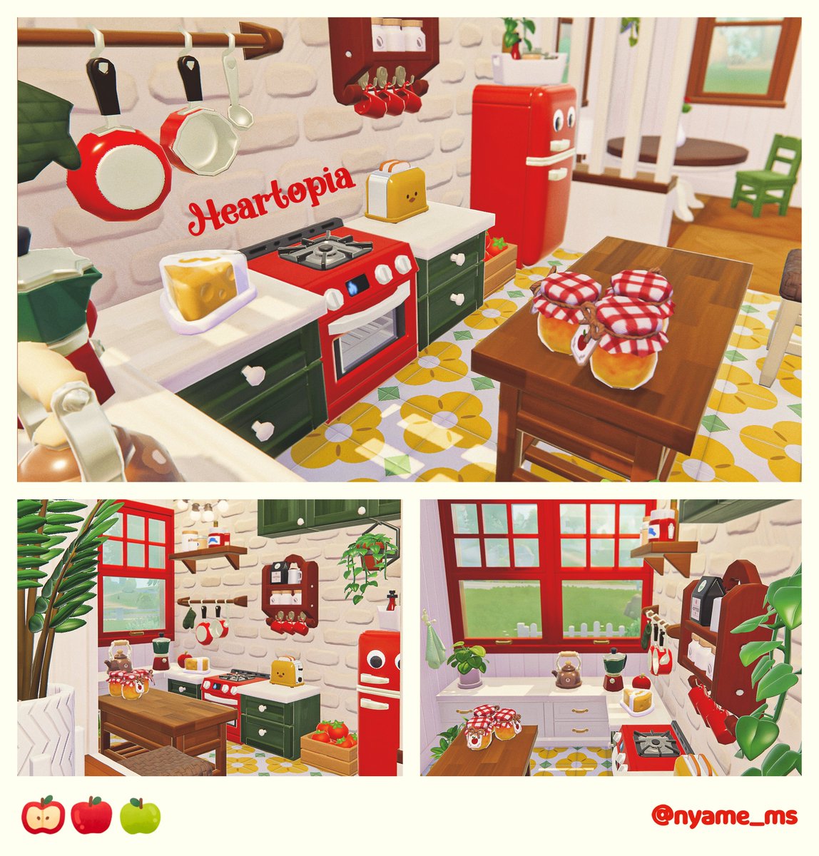 🍎🥑🧀
#heartopia 
#ハートピア 
#ハートピアスローライフ