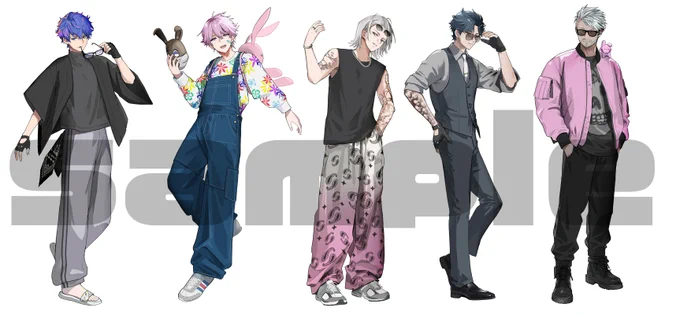 【GRPL -Gang Role Play Live-】にて等身グッズイラストを担当させていただきました!イベント開催おめでとうございます!