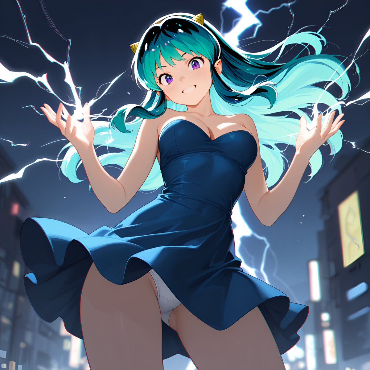 ラム、充電完了だっちゃ。 目標確認：浮気者・諸星あたる。 制裁、開始