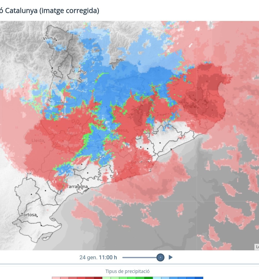 Vakapiupiuu's tweet image. La realitat és aquesta...neva a  #Vacarisses  390 m Vallès Occidental NW-Bages des de les 10 h matí...vidro de @Pep_Tormos 
24 #gener2026