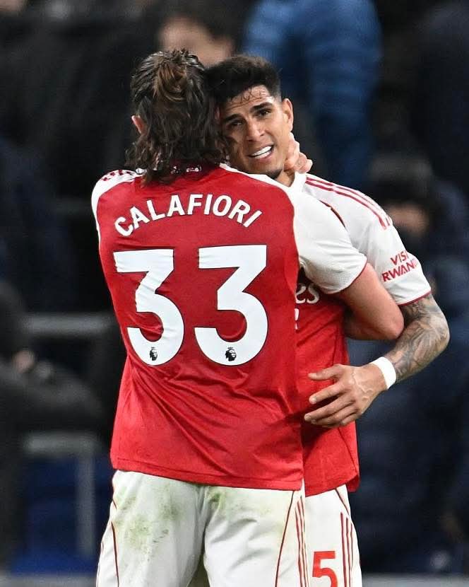 LivingSpring001's tweet image. 🚨 𝐁𝐑𝐄𝐀𝐊𝐈𝐍𝐆: Riccardo Calafiori and Piero Hincapie both RETURNED in training today ahead of facing Man United. 🔙‼️