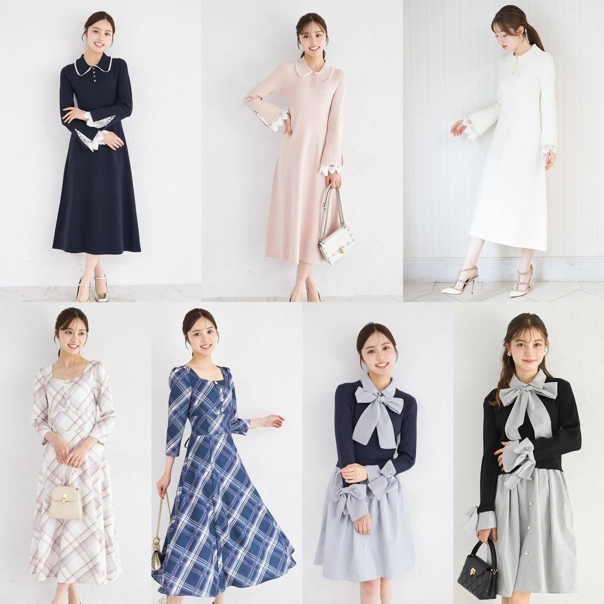 新品未使用!! フルールワンピース 作家さん acottoさん LOULOU WILLOUGHBY】スエードダブルバックルワンピース|allureville