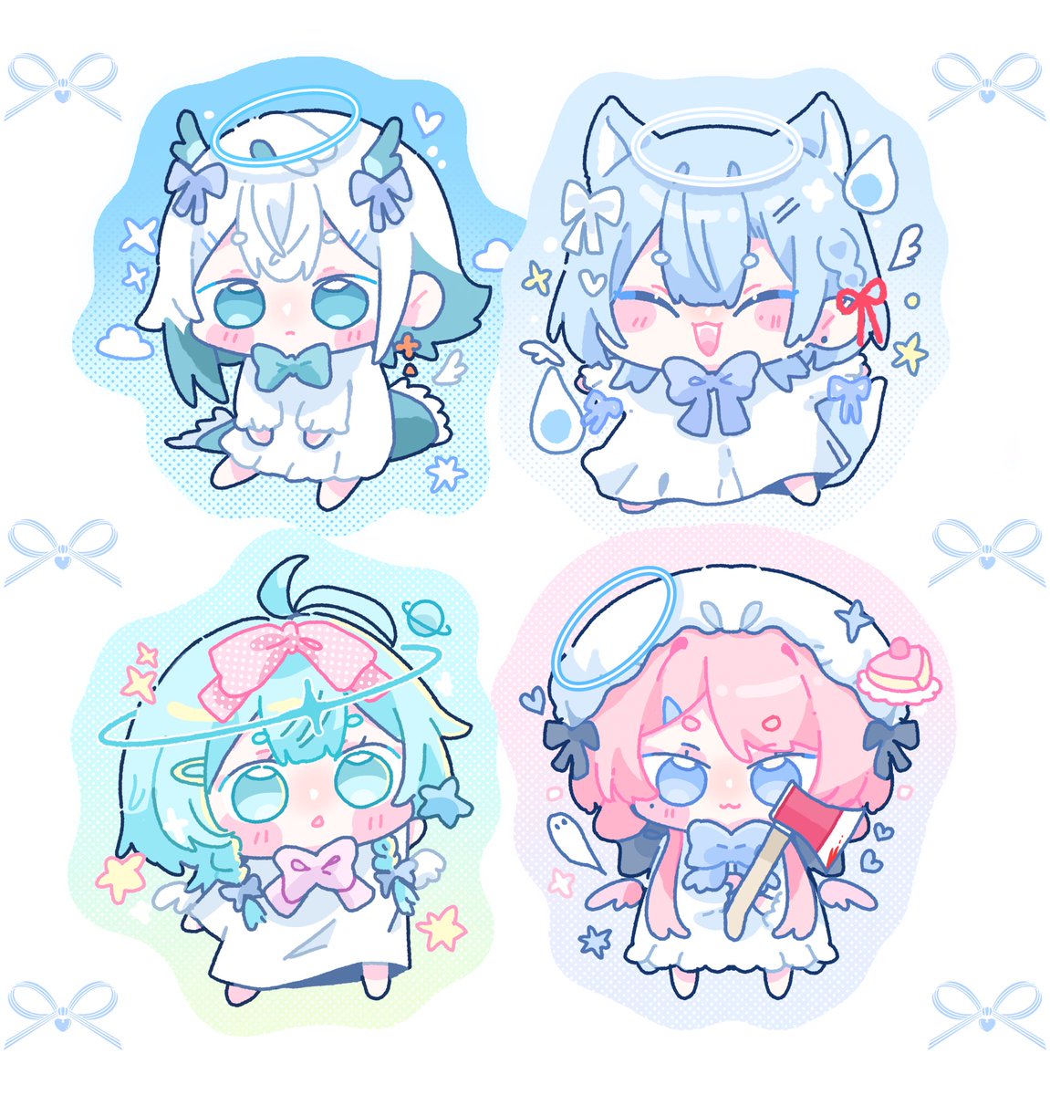 ขอลงงานได้ยางง ซีคิวเรามีแก๊งนางฟ้าปลอมด้วยนะ ପ(｡ᵔ ⩊ ᵔ｡)ଓ