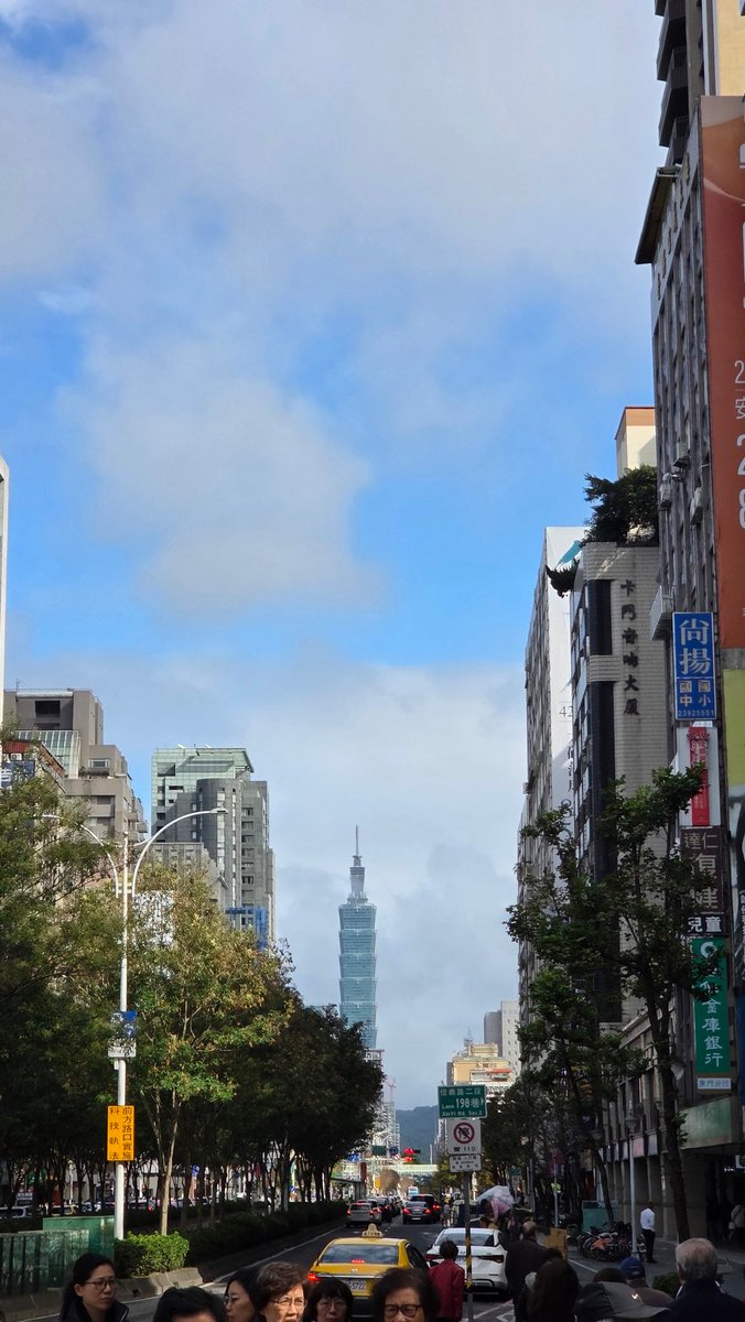 멀리서 보이는 타이베이 101 사진