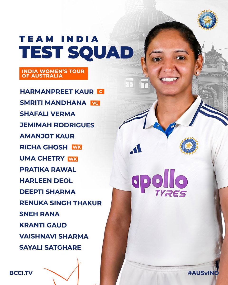 Here's a look at #TeamIndia's squad for the Only Test against Australia in Perth  🙌

#AUSvIND