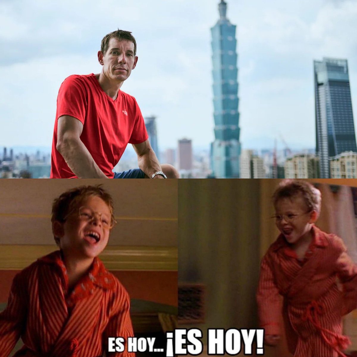CerebrosG's tweet photo. El día de hoy, Alex Honnold, uno de los mejores escaladores del mundo, escalará sin cuerdas, ni equipo de protección el Taipei 101, el icónico rascacielos de 508 metros en Taipéi, Taiwán.

Este evento será transmitido completamente en vivo por Netflix. https://t.co/9o8jDI2O5J