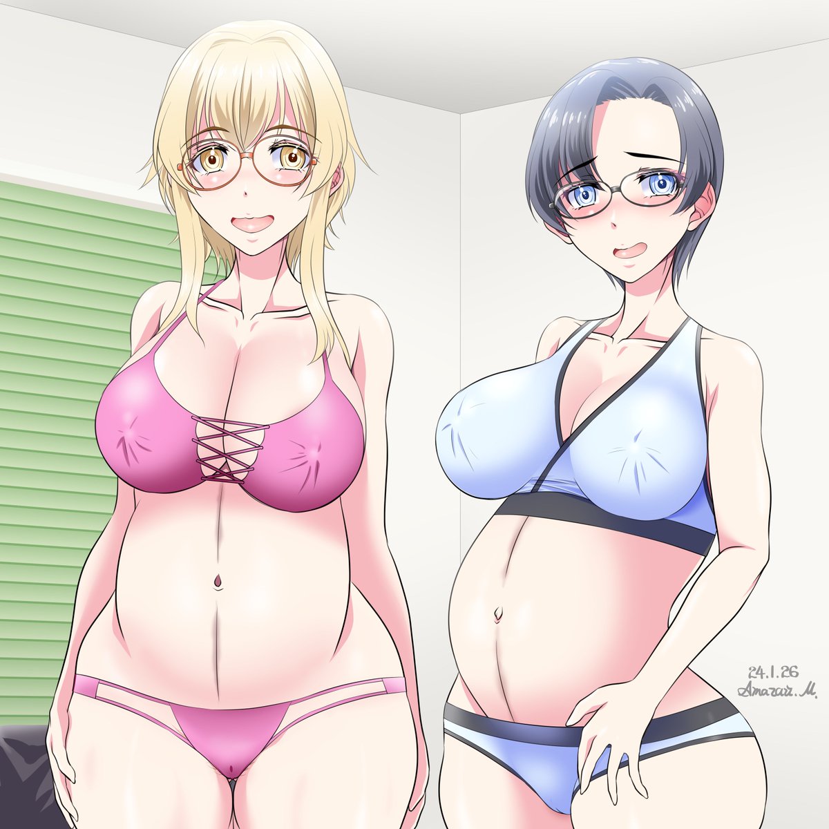 #くそ寒いので水着を貼る
ちょっと気分変えて、OC開発なんかも兼ねて。 