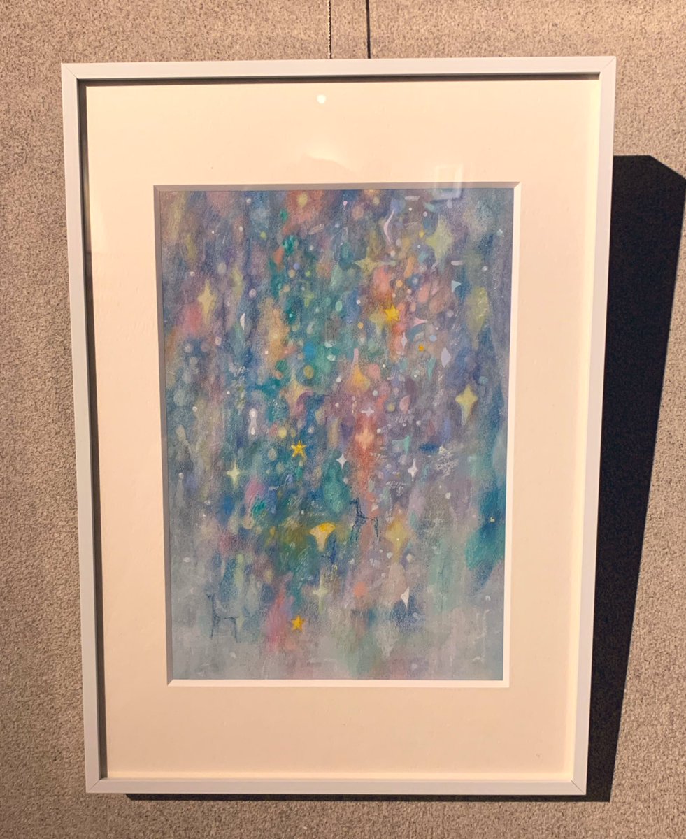 繊細な絵を近くでじっくり見られて、すごくいい時間を過ごせた◎ 抽象