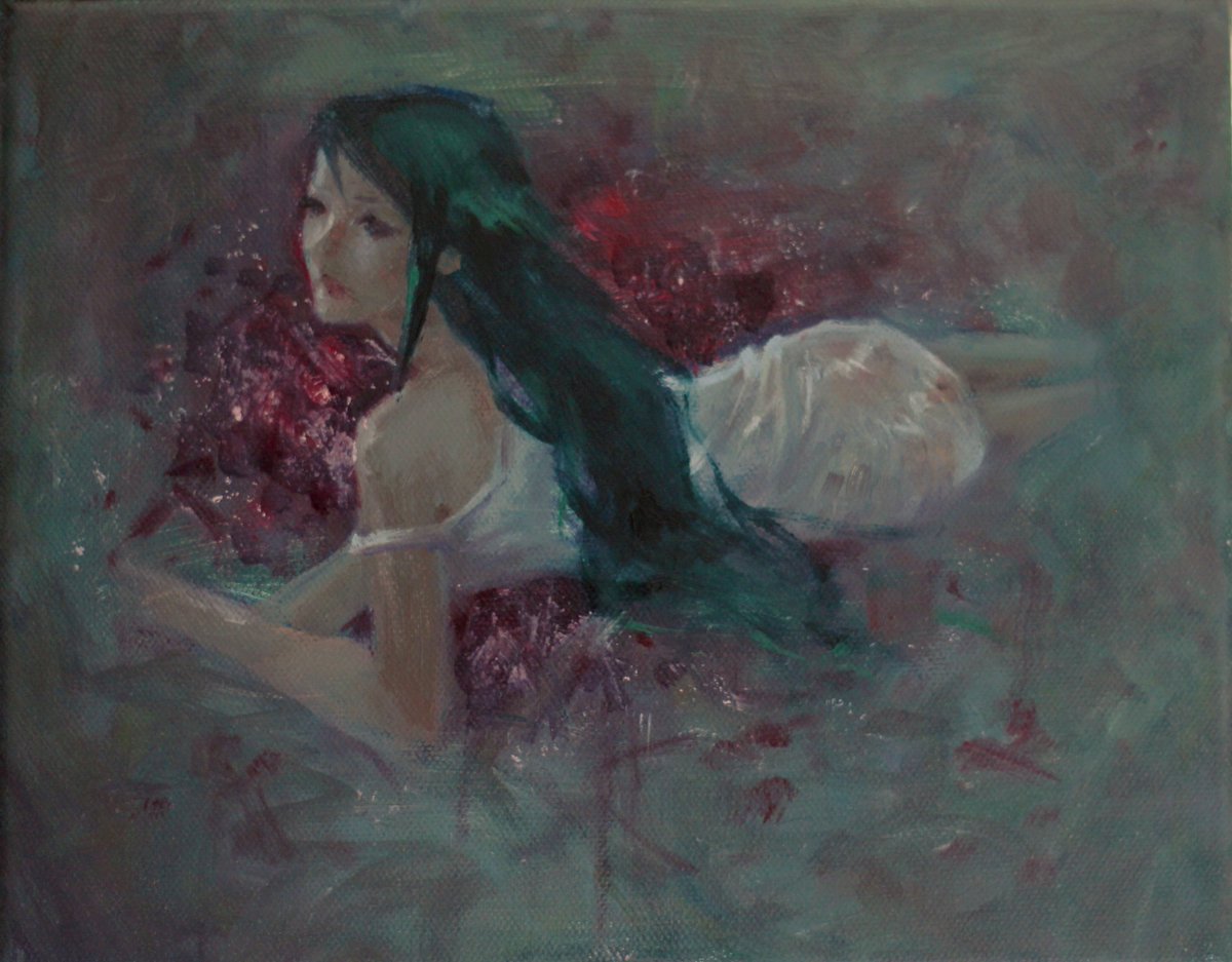 midinette222's tweet image. saya🥩
8x10'' oil on canvas