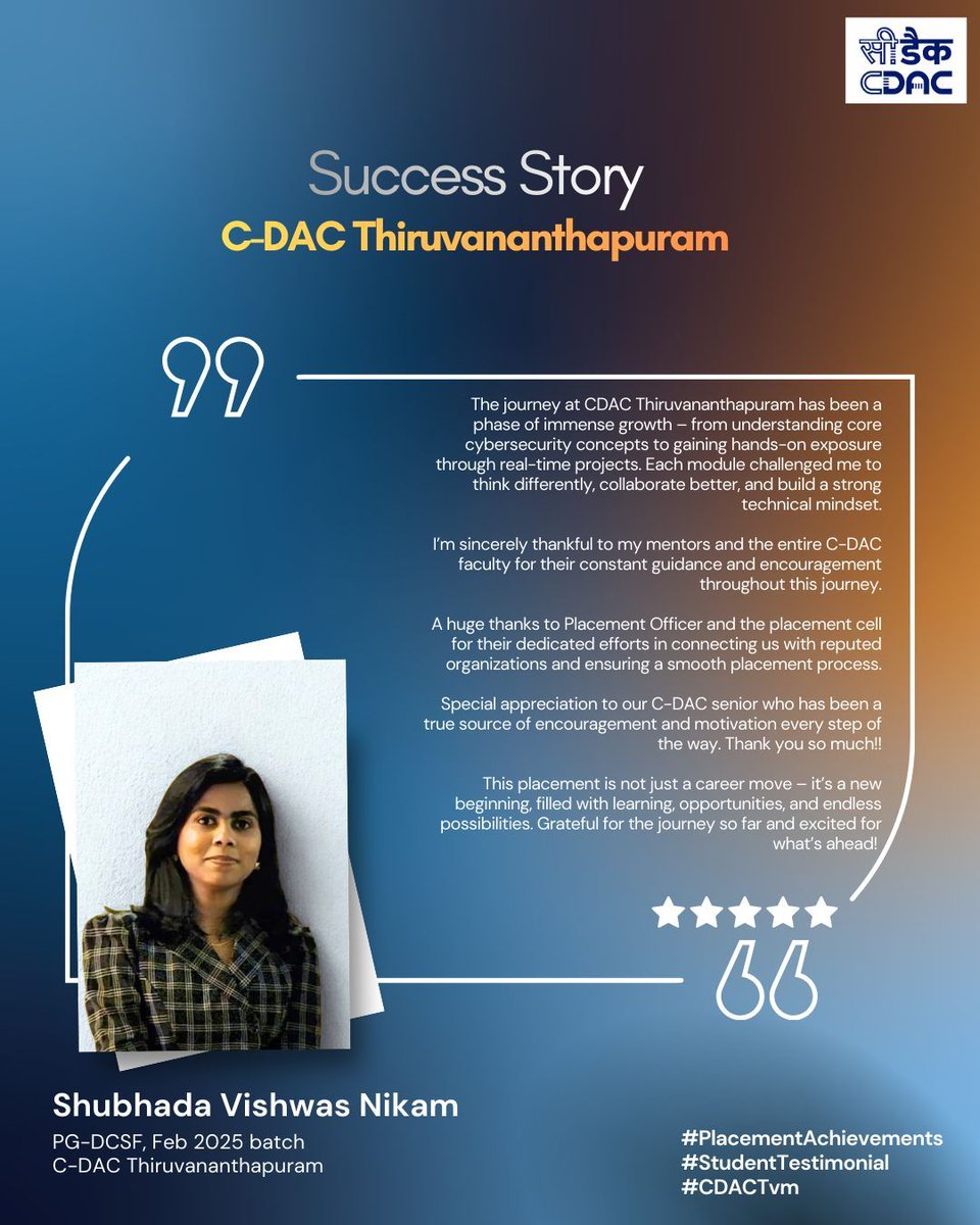 CDAC Thiruvananthapuram Training tweet media