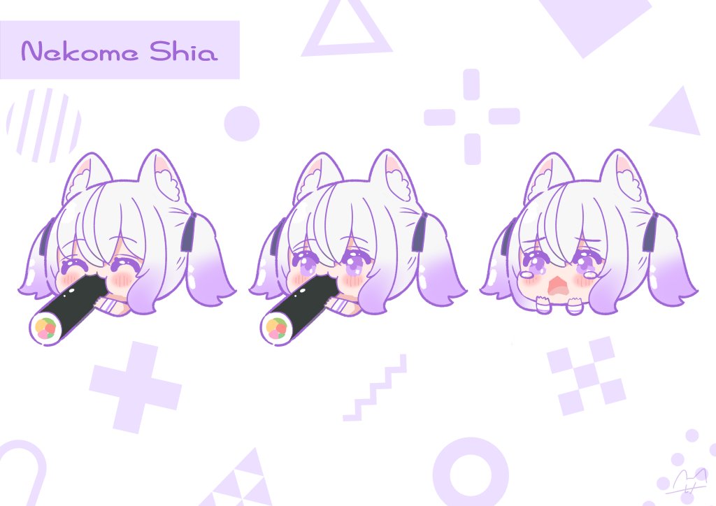 「1月22日のリクエストより 猫〆しあ() さんの 恵方巻を食べるところを描かせて」|サクライ コウジ＠絵のお仕事募集中のイラスト