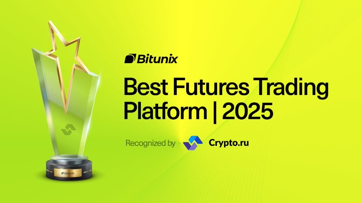 Proud moment for @BitunixOfficial Named Best Futures Trading Platform 2025  by https://t.co/W5TU4JiYVZ This honor celebrates our unmatched  infrastructure, lightning-fast execution, and trader-first tools that  empower precision in every move.