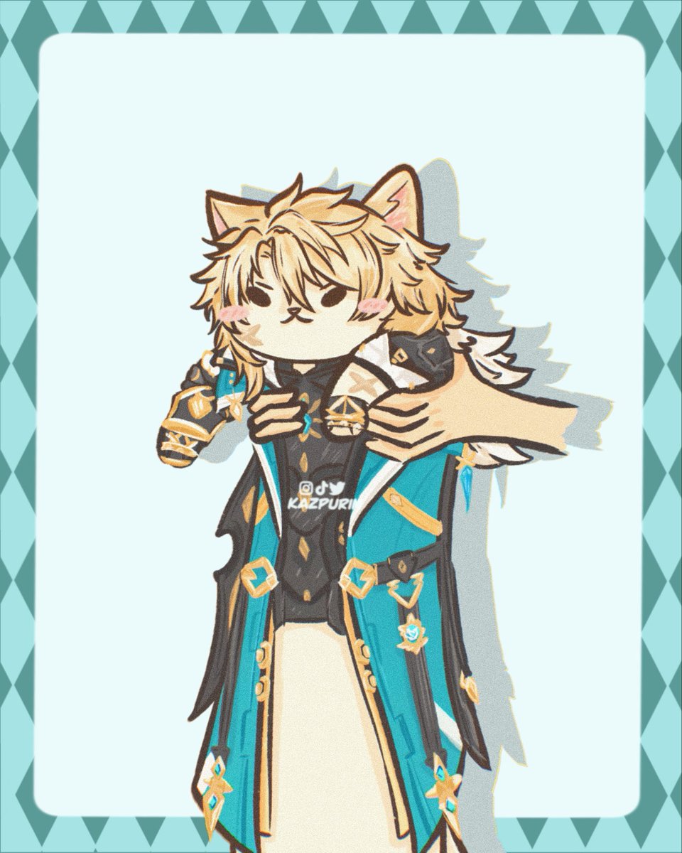 Our MIA leader Varka in long cat form 

#genshinimpact #varka