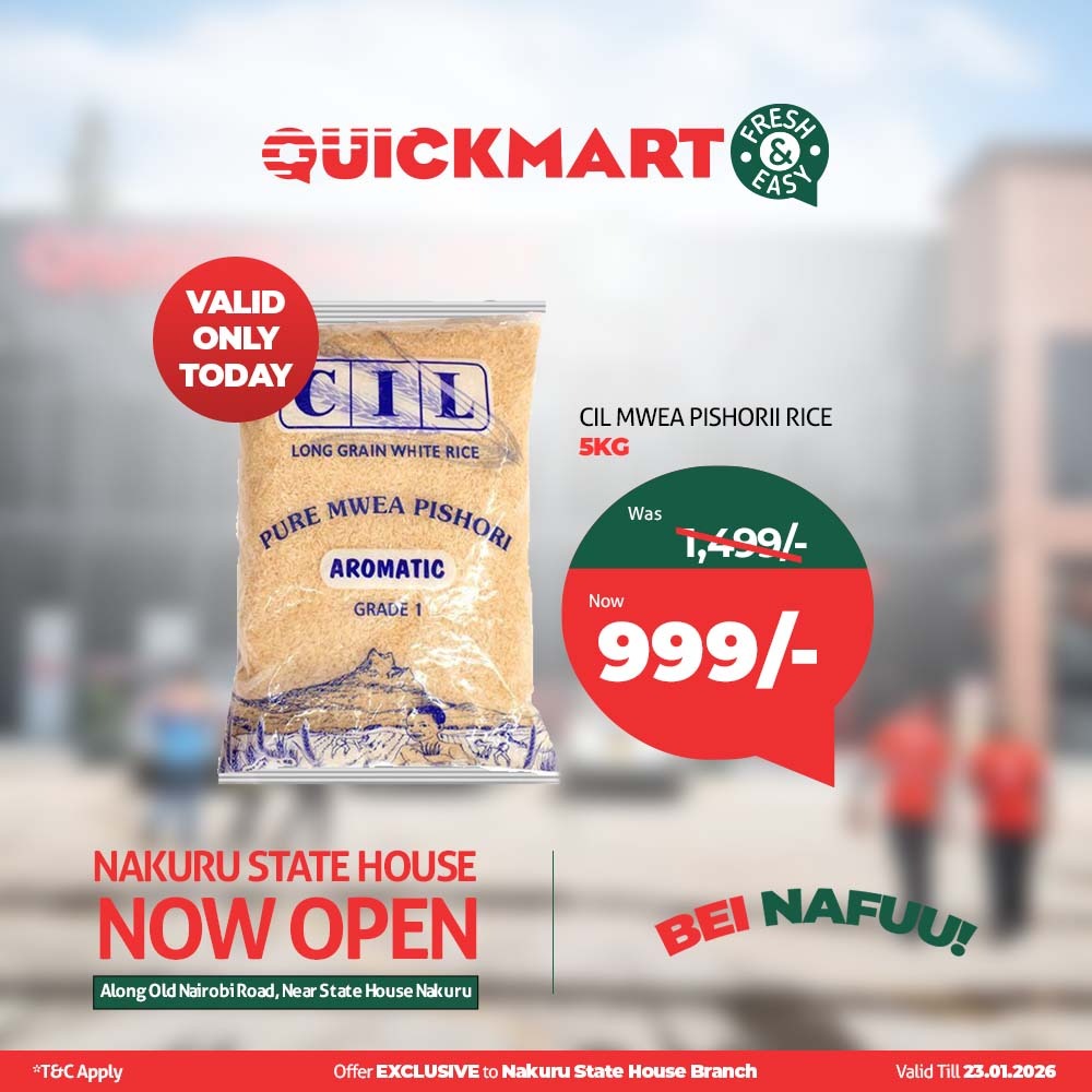 Nakuru fam, you're eating good rn! Full baskets, happy wallets, unbeatable deals at Quickmart State House Road. If you haven't visited yet, you're sleeping on serious savings. Go get yours!  #Quickmart65 #FreshAndEasy