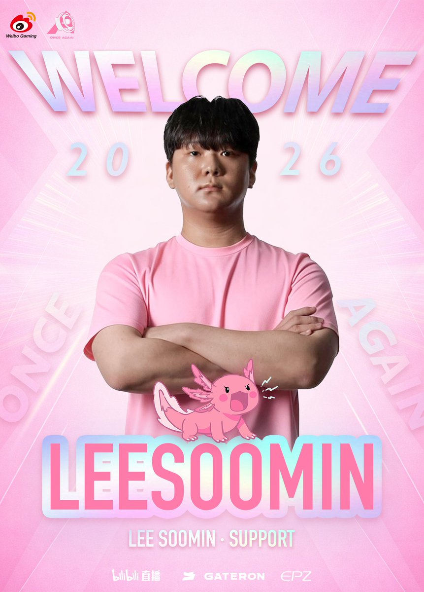 Lee “LeeSooMin” Soo-min (<a href="/OW_LEESOOMIN/">LEESOOMIN</a>) has officially joined our team as a support player!

LeeSooMin most recently played for All Gamers Global and WAY. With his aggressive playstyle, he excels at finding opportunities in teamfights.

Welcome, LeeSooMin!