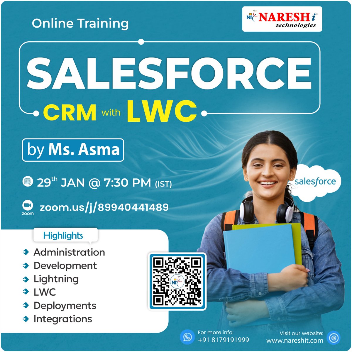 nareshitech's tweet image. 🚀 Build a High-Demand Career in Salesforce CRM

Join our Online Salesforce CRM with LWC Training and gain hands-on expertise in one of the most in-demand cloud platforms used by global enterprises.

Register Now: t.ly/Salesforce-29J

#SalesforceTraining #SalesforceCRM #LWC