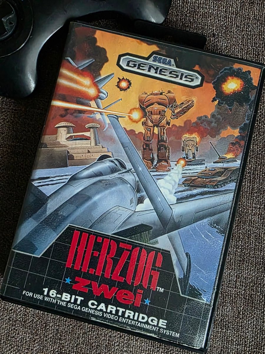 defthead's tweet image. Herzog Zwei by Technosof, it is considered by some the father of the RTS genre in consoles.
_______
#herzogzwei #segagenesis #technosoft #shmup #rts