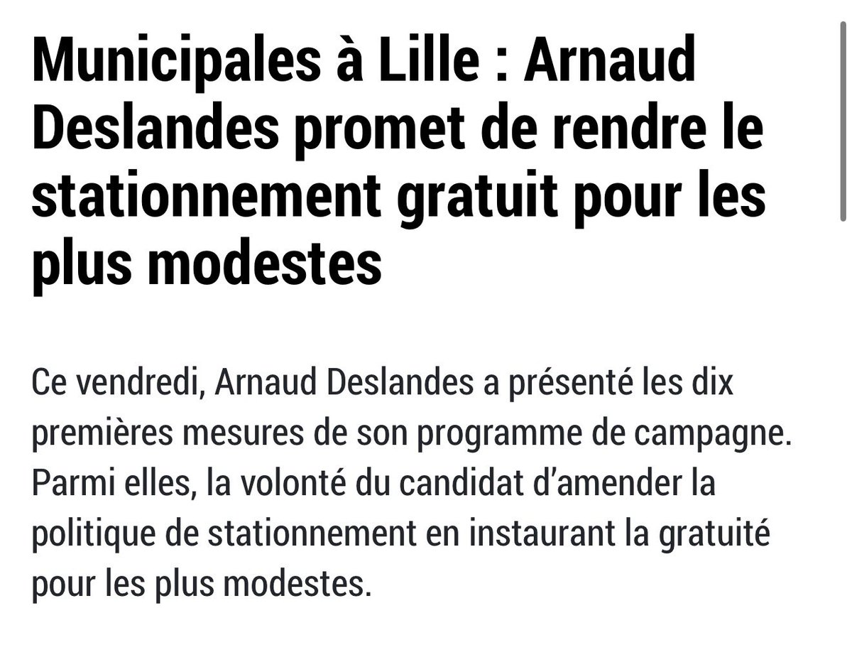 #LILLE : 𝗖’𝗲𝘀𝘁 𝘀𝗲 𝗺𝗼𝗾𝘂𝗲𝗿 𝗱𝘂 𝗺𝗼𝗻𝗱𝗲.
Imposer brutalement le stationnement payant en cours de mandat, refuser tout dialogue avec les habitants, rester insensible à la détresse des commerçants…
Et aujourd’hui, en campagne, promettre des gratuités sélectives ?