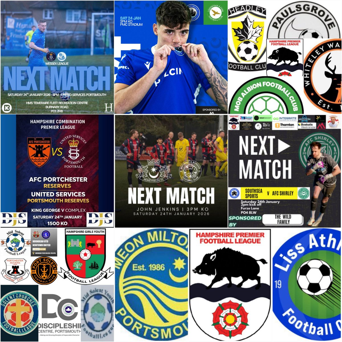 Pompey_Football's tweet image. ⚽️ Saturday Matchday ⚽️
          #ReadyToPlay

@BMRFC (h)
@usportsmouthfc (h)
@FCMeonMilton (h) 2pm
@southseasportfc (h) 2pm
@MONEYFIELDSFC #Res (h)
@PaulsgroveFC (a) 2pm
@fc_mob (h)
@USPRes2025 (a)
@NewtownUFC (a)
@Port_Solent_FC (a) 2pm
@discipleship_ce #Utd (a) 10.30am
..