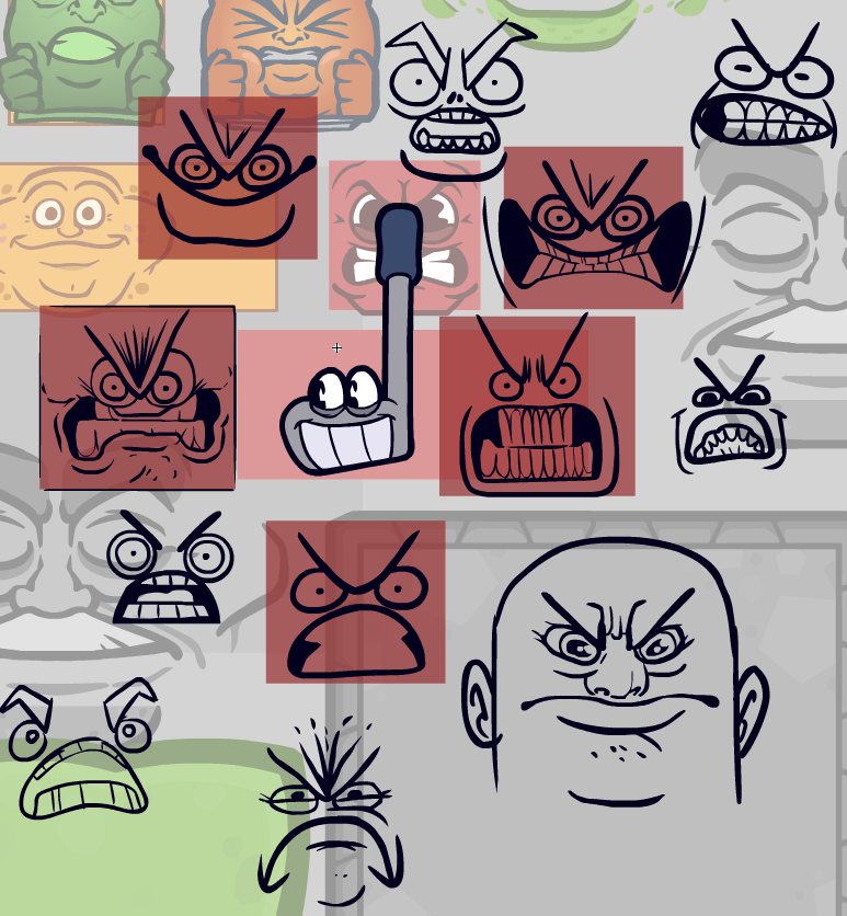 angry faces #gamedev
