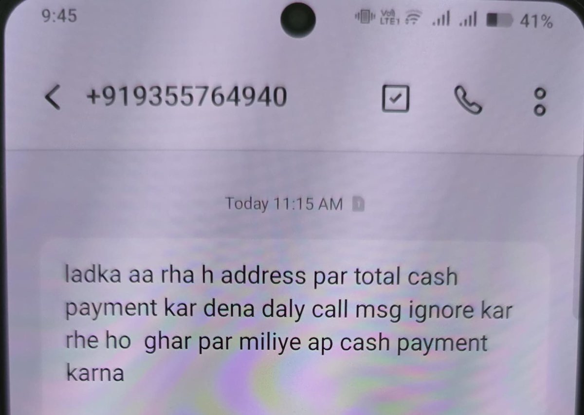 dabas_mehu17's tweet image. @moneyview_in @RBI @PMOIndia  150–200 calls a day and surprise home-visit threats? Wow next level customer service. Kindly stop this harassment and activate DND, or I’ll be filing a formal complaint with #RBI and taking legal action.

#Harassment #StopCalling #DND #CustomerRights