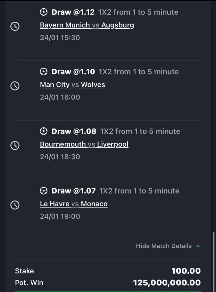 Amenyo5Daniel's tweet photo. 5 mins draw On Sportybet to Win 125M Ready🍀

Code is Ready Who is Ready??
Give me 559 likes &amp; let my people win  💥
if you need, Chat me on WhatsApp  0556330981 https://t.co/kzxJLsXPSE