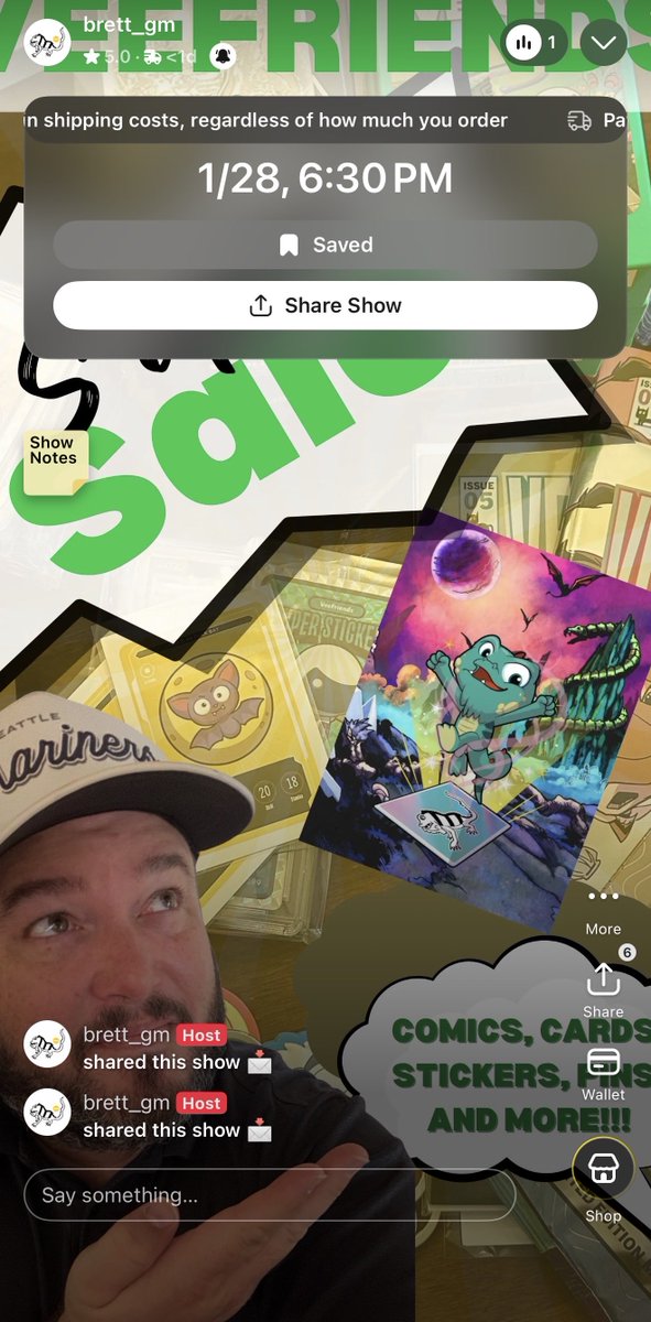 The generosity in this community is unmatched… it continues to amaze me. 

Let’s show some support in Brett’s show.. 20% will be going to Lex &amp; more details ⬇️