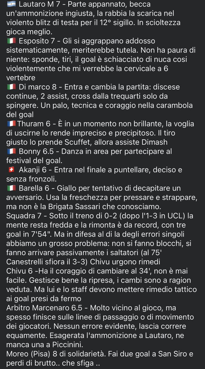 europa_inter's tweet photo. #InterPisa Match review from our Inter Club Brussels / Pagelle dal nostro @Inter Club di Bruxelles con voti e commenti dal nostro socio @derkaiser58 #amala #IMInter #FCIM #ForzaInter #InterClub #campionato #pagelle #fcim1908 #Inter #nerazzurri #SerieA #SerieAEnilive https://t.co/7rHTifuxxe
