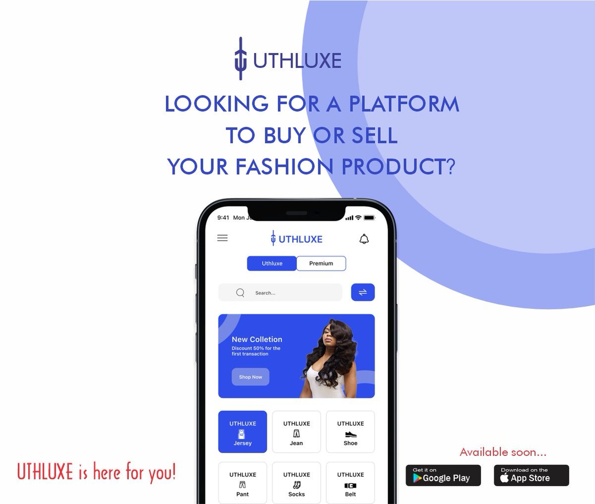 Uthluxe makes buying and selling
 fashion simple.⭐️🫂💙
Launching Soon🔜🔥
#fashtech
#fashion 
#launchingsoon🫂