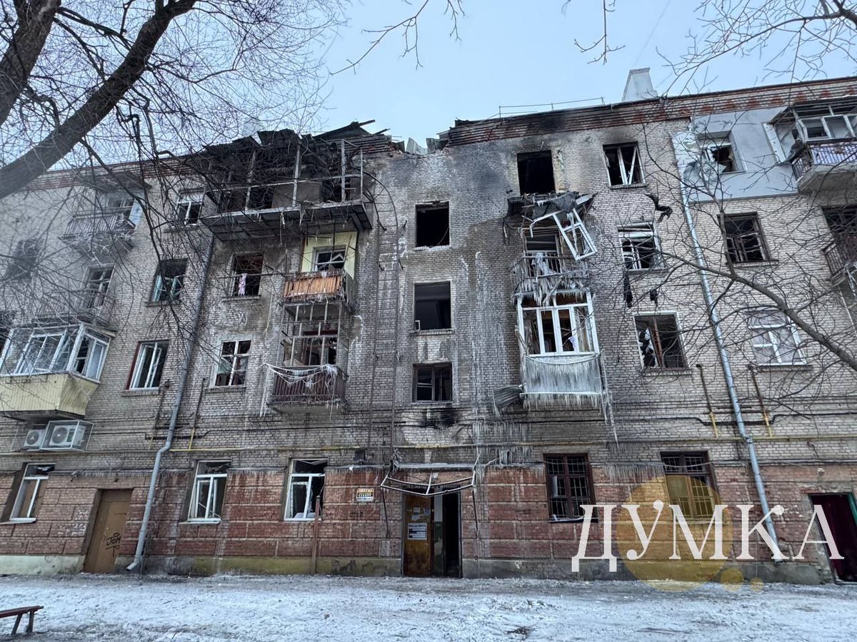 BohuslavskaKate's tweet photo. Kharkiv after tonight's russian attack. https://t.co/YpQt1GVLlF