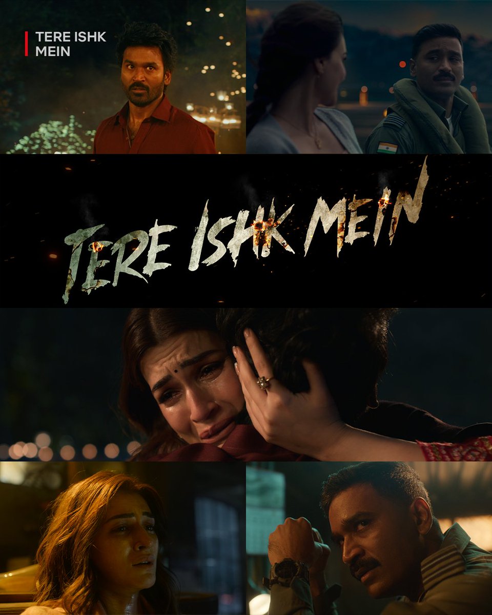 NetflixIndia's tweet image. Love is a fire. They lit the match. 
Watch Tere Ishk Mein, out now, on Netflix.

#TereIshkMeinOnNetflix