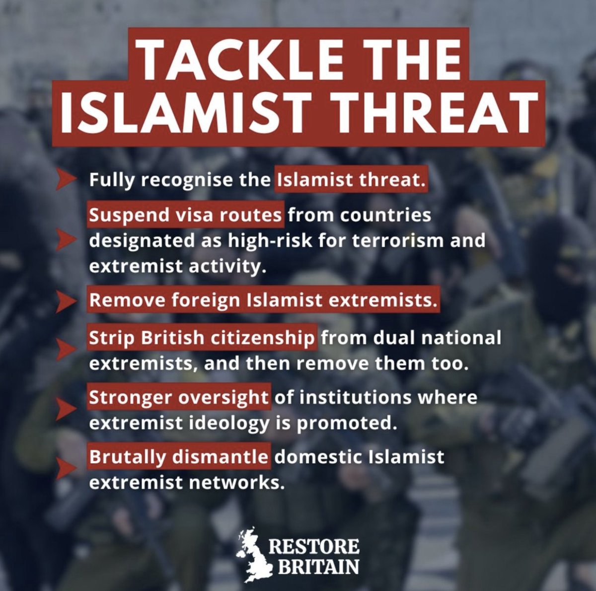 The greatest threat to our way of life.