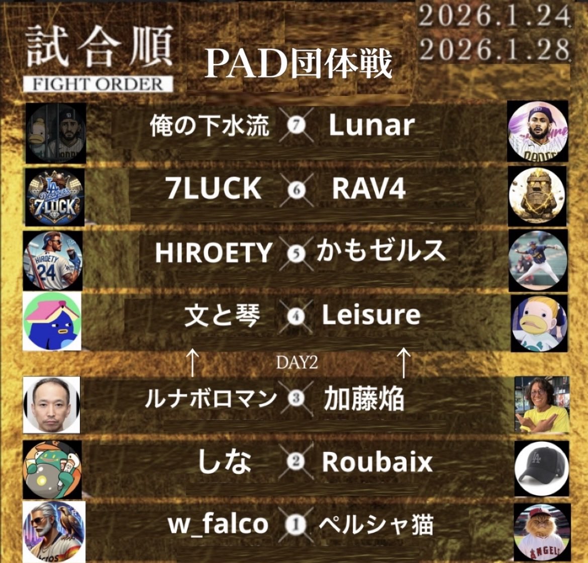 7LUCK_Bs's tweet image. ⚔️俺たちは戦うことでしか分かり合えない⚔️

絶対に負けない（負けたくない）

煽りたい（煽られたくない）

拝啓.ぺちお💌
見てますか？...俺たちはまた互いのプライドを賭けてぶつかり合いますよ🔥
見届けて下さい！

#MLBライバルズ
#PAD
#PECHIO