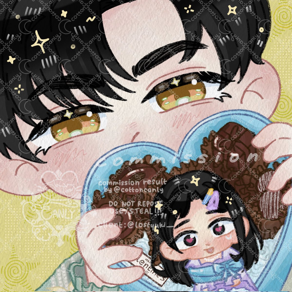 💝 VALENTINE'S SPECIAL SLOTS ARE OPEN AGAIN! 💝

Hiiii, so.. (unexpectedly) i have enough time to do 3 more of this! :3 

If the Twt DM's still error, find me here: instagram.com/cottoncanly

♡ &amp; ↻ are appreciated! (⁠*⁠´⁠ω⁠｀⁠*⁠)