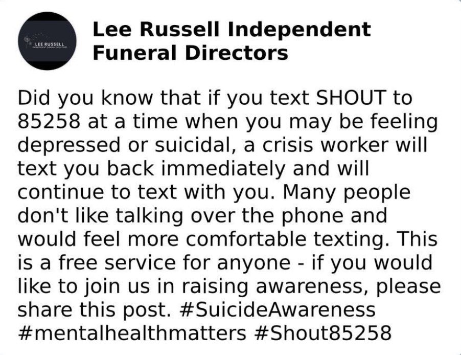 Lee Russell Independent Funeral Directors tweet media