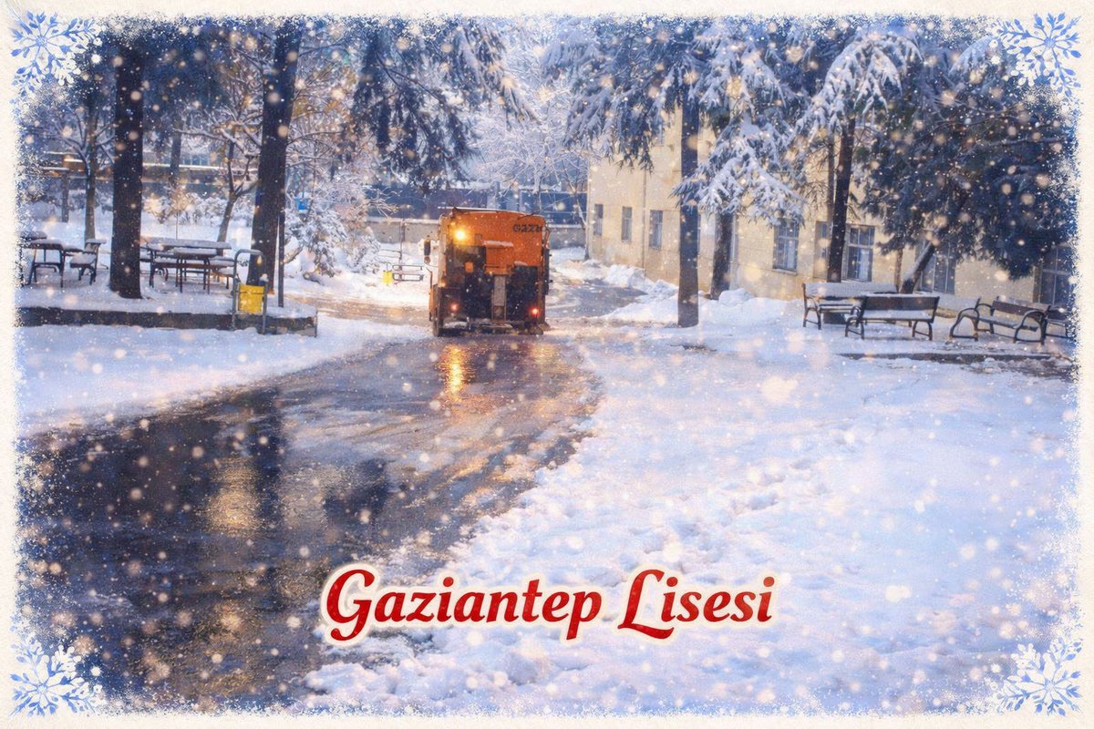 Karda lisemizin bahçesinden güzel görüntüler 🇹🇷🇹🇷