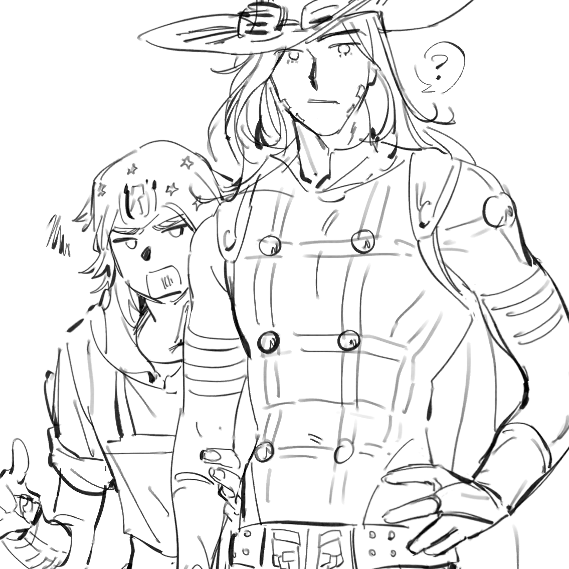gj7145842's tweet photo. not me realizing I always draw johnny clinging to gyro🥹🥹🥹🥹🥹 https://t.co/NnYmHZYWIK
