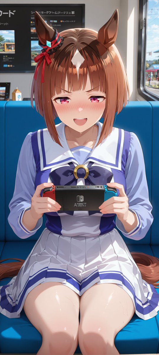 Hirojiaiart's tweet image. スイープトウショウの相手 × トランセンド

スイープそりゃ勝てんよ…(笑)

 #transcend 
 #umamusume