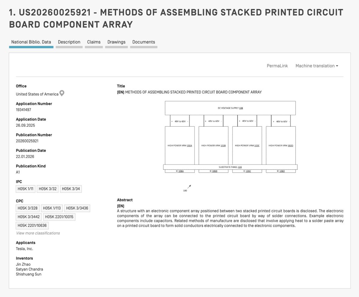 tslaming's tweet image. BREAKING 🚨 TESLA PATENTED A HIDDEN SOLDERING TECHNIQUE THAT UNLOCKS 3D POWER ELECTRONICS AT SCALE 🐳

📜 TL;DR 👇

Designing a 3D capacitor sandwich is easy. Building millions of them reliably is hard. 

The challenge? Solder joints hidden inside a sealed structure that
