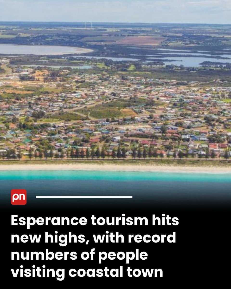 perthnow's tweet photo. A record number of visitors have come to Esperance in the first six days of the year, after more than 200,000 tourists visited the WA south-eastern coastal town in the year to October.
Read more: https://t.co/SVXLZCEYtY
#perthnow https://t.co/5GKqha38iE