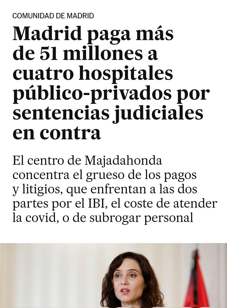 ‼️ Ojo, que hay mucho más de lo que dice el informe que menciona El País 

Solo con expedientes de modificación de crédito se han transferido 70 millones desde 2019 a la cuenta de intereses y demoras: muchos por sentencias a favor de Ribera y Quirón. 

Lo explicaba en el hilo 👇