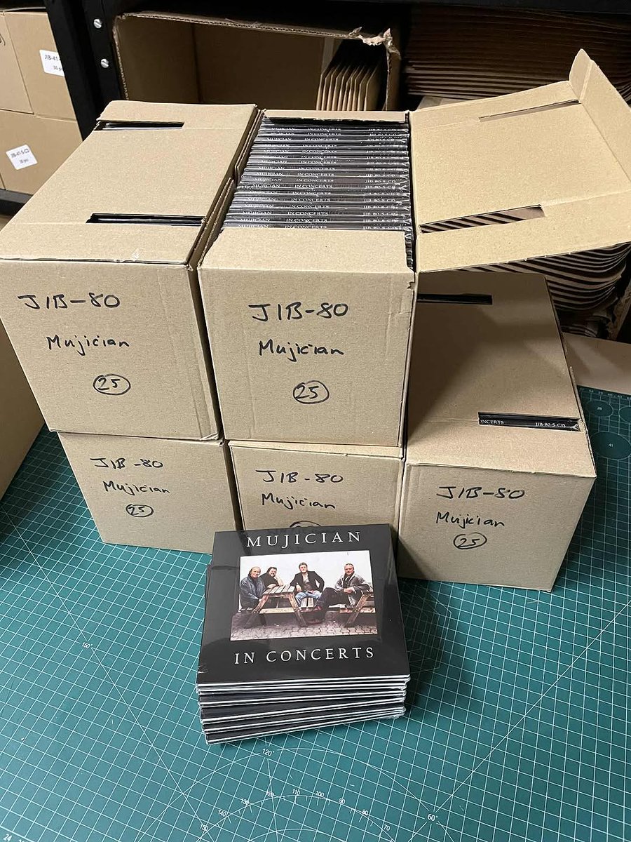 MUJICIAN: IN CONCERTS BACK IN STOCK!
We have had another 200 copies manufactured of the Mujician triple CD album 'In Concerts', which sold sold out very quickly on release last October, and it's available again from our Bandcamp page.