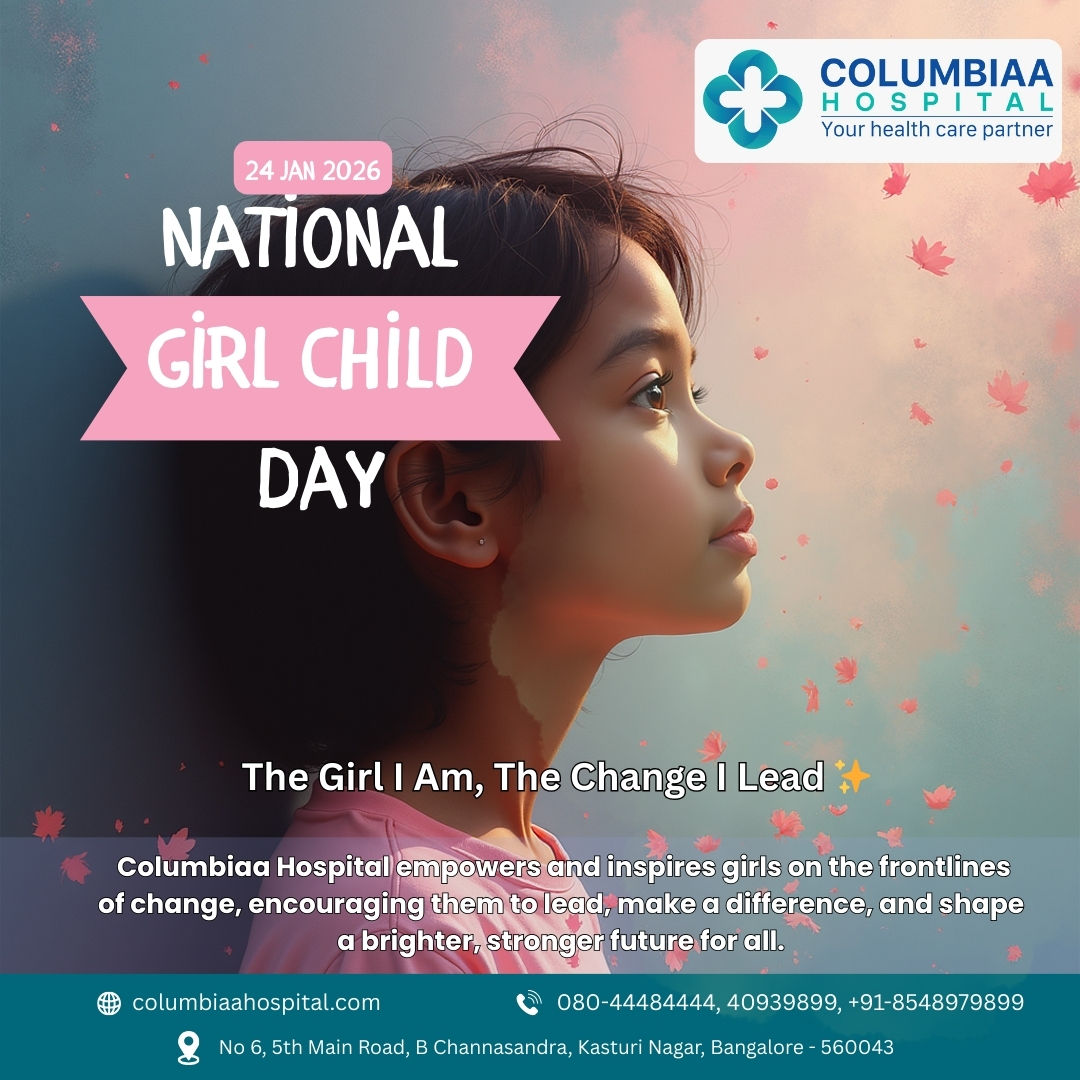 columbiaahosp's tweet image. National Girl Child Day | Columbiaa Hospital, Bangalore
Empowering girls to lead change and build a stronger future. ✨
📞 080-44484444 | #NationalGirlChildDay #BestHospital #DoctorNearMe #BangaloreHospital